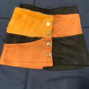Girls suede skirt